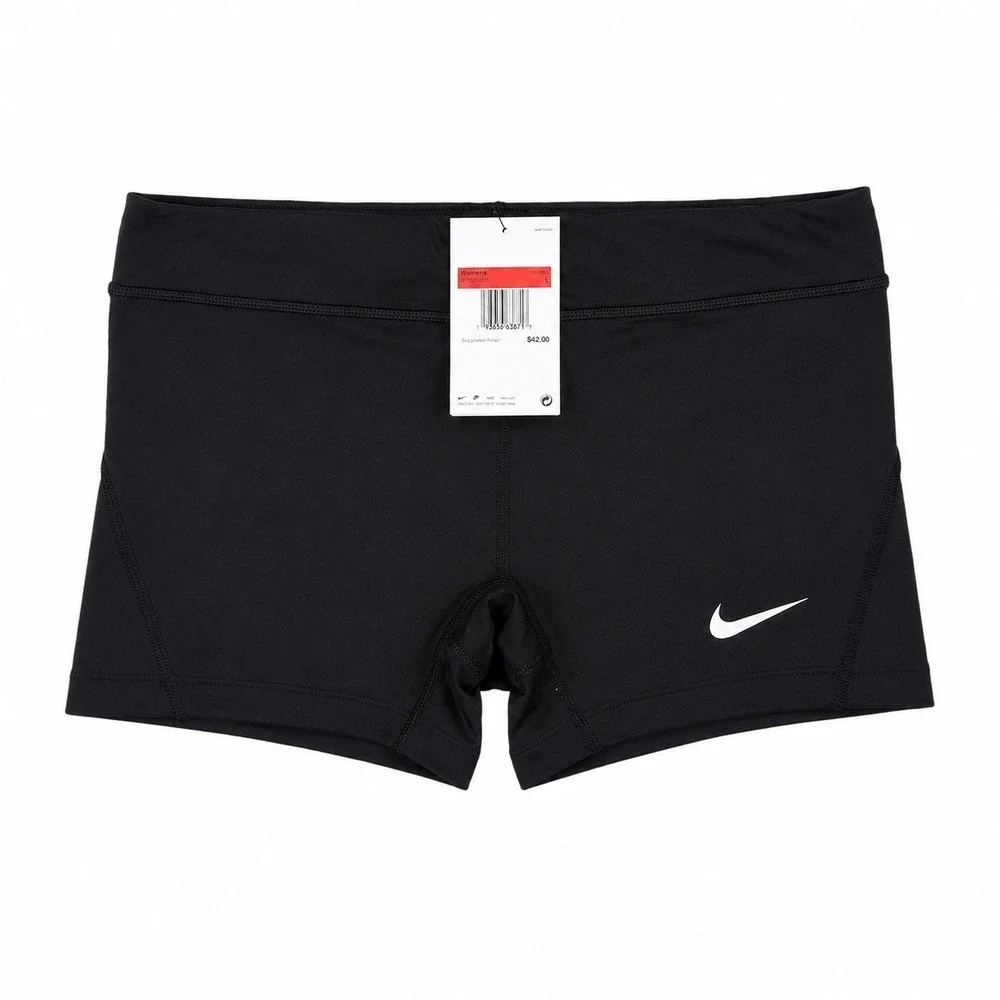 Nike Womens Performance Volleyball Shorts Black BV1020-010 Size L NWT